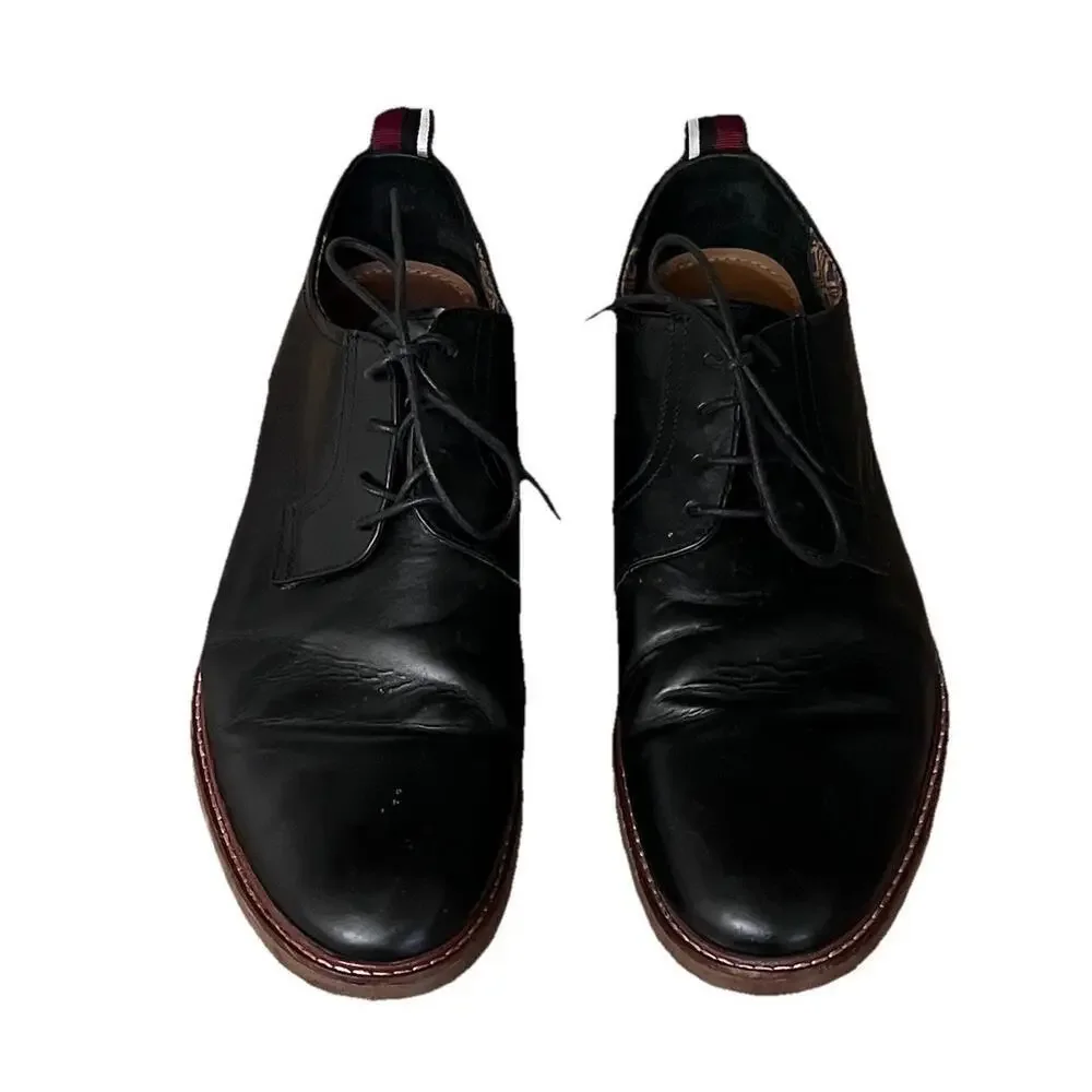 Ben Sherman Black Leather Dress Shoes Men’s Size 13 Oxford Lace Up Classic